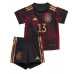 Dětský Fotbalový dres Německo Thomas Muller #13 MS 2022 Venkovní Krátký Rukáv (+ trenýrky)